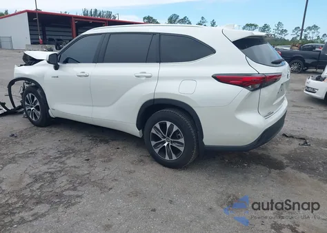 2021 Toyota Highlander Hybrid Xle z USA, uszkodzony, nr VIN 5TDGBRCH6MS531611